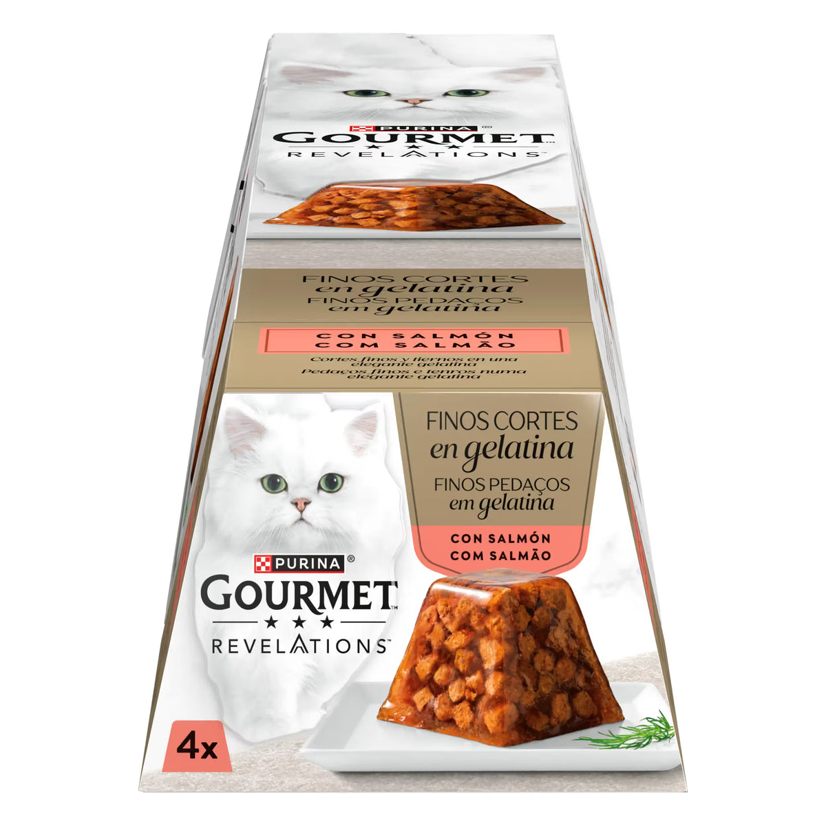 Gourmet Revelations Finos Pedaços em gelatina para gato - Salmão