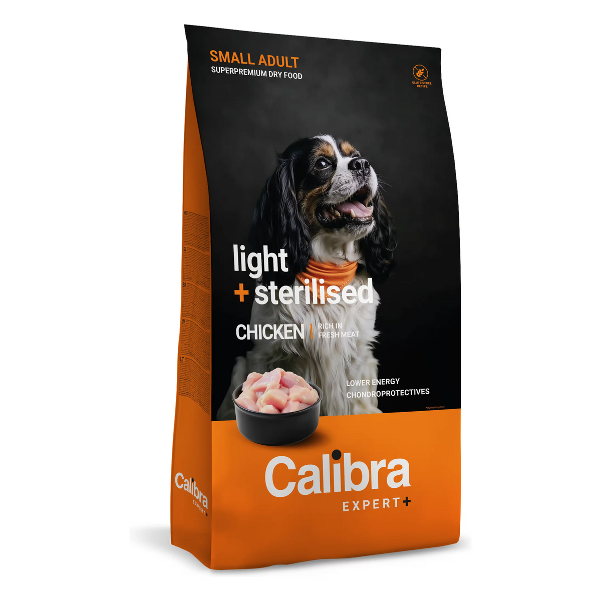 Calibra Expert+ Perro Adulto Pequeño Light&Steril Pollo - Pienso seco para perro esterilizado y control de peso