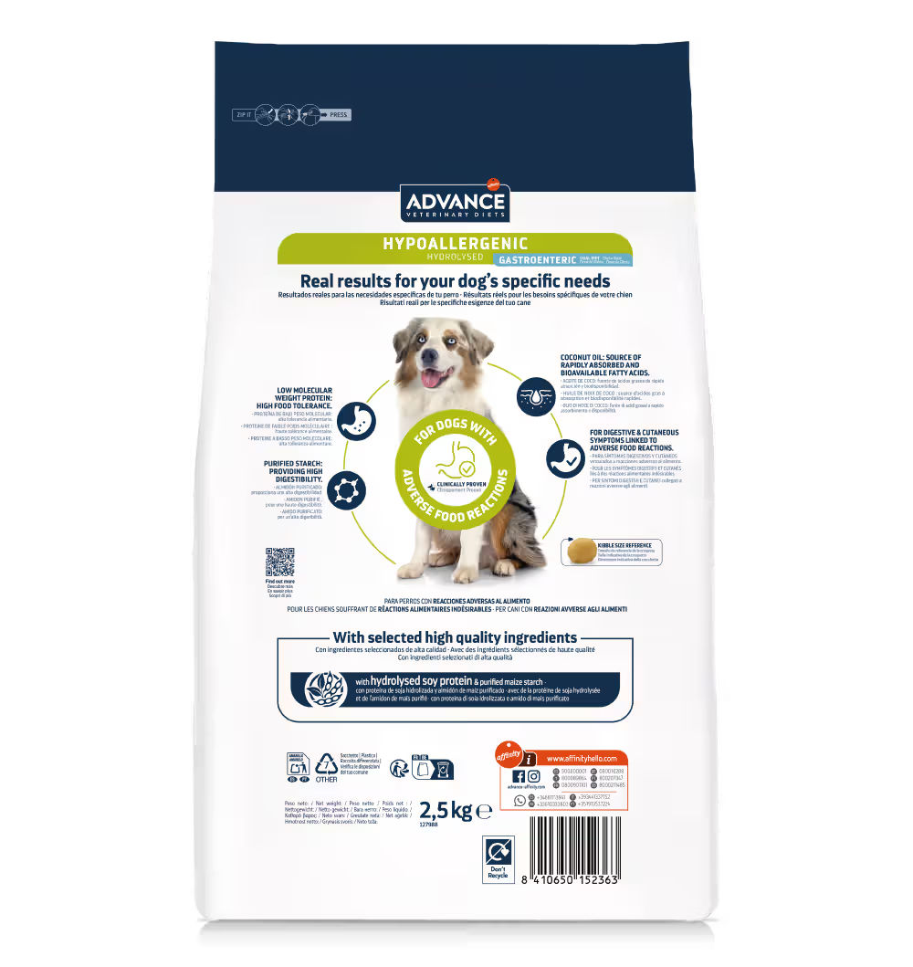 Advance Vet Hypoallergenic Dog - Dry food for dogs with allergies