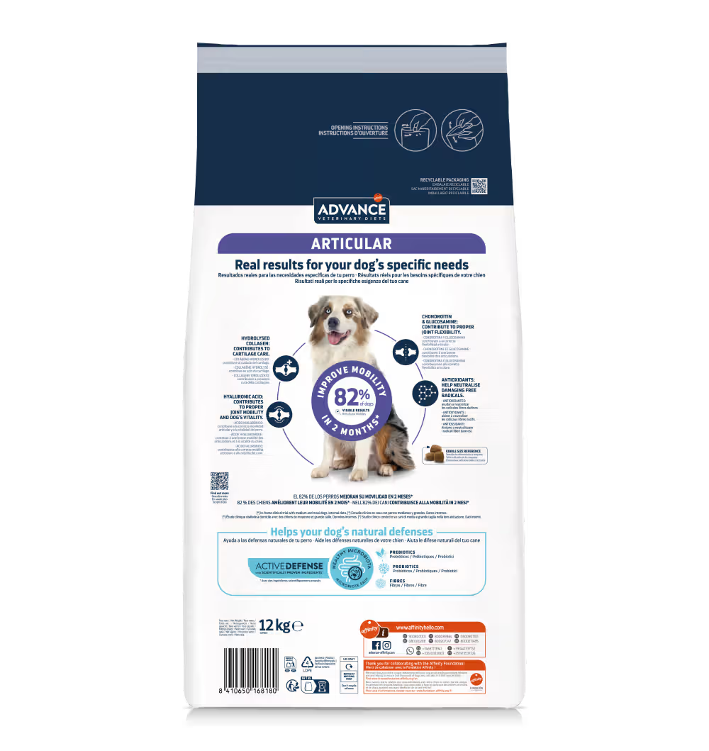 Advance Vet Cão Articular Frango - Ração seca para cão para suporte articular