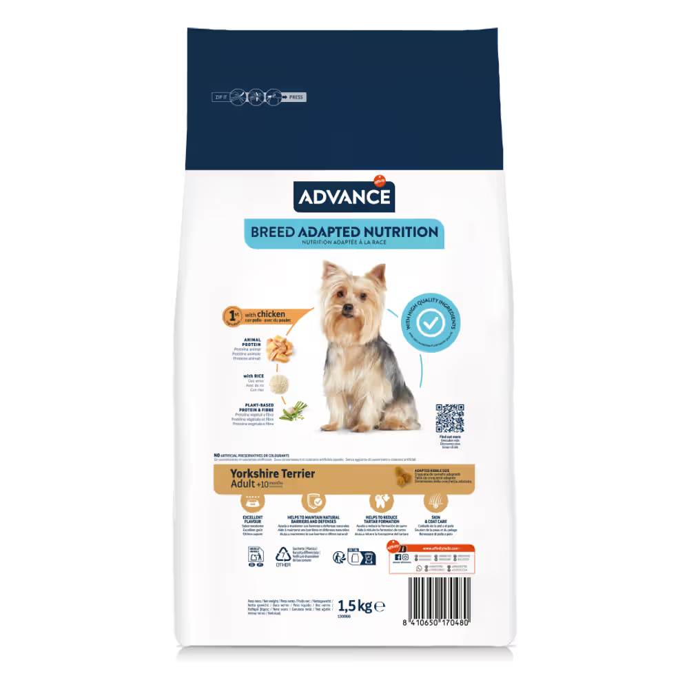 Advance Yorkshire Adult Dog Chicken and Rice - Dry food for dogs