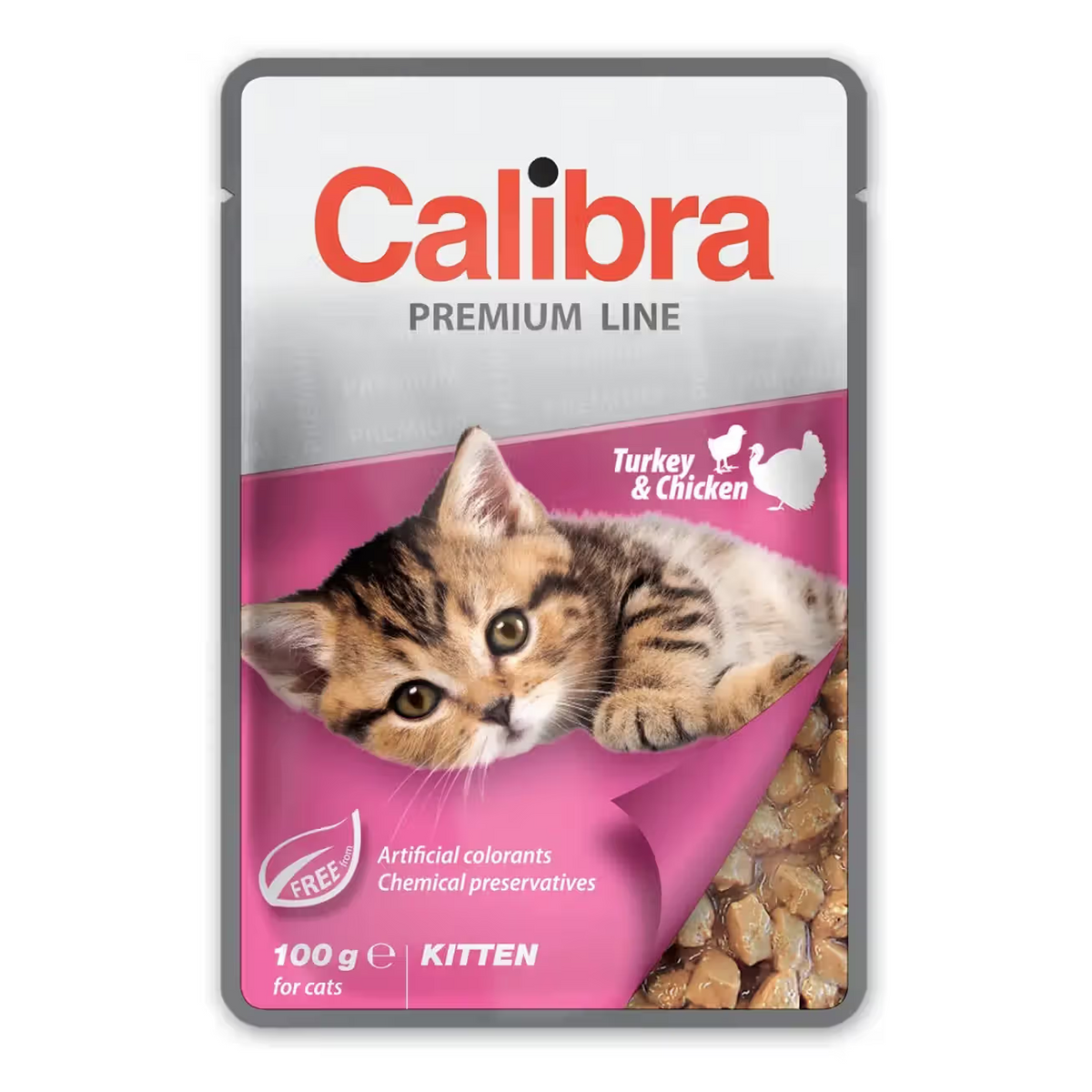 Calibra Cat Kitten Pouch Turkey Chicken