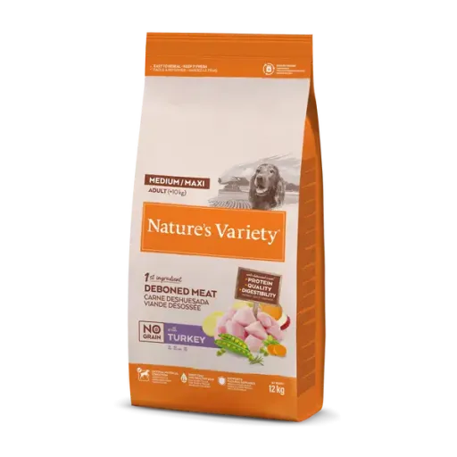 Natures Variety No Grain Med/Max Cão Adulto Peru Grain-Free - Ração seca para cão