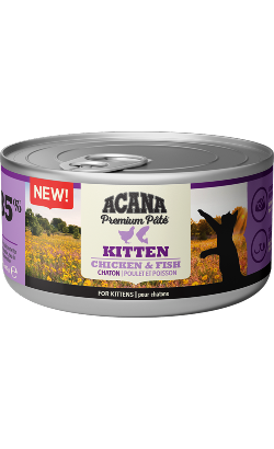Ração húmida para Gatos Acana Cat Kitten Premium Pâté Chicken & Fish | Wet (Lata) | 6 x 85 g
