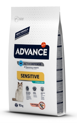 Ração para Gatos Advance Cat Sterilized Sensitive | Salmon & Barley | 1,5 kg