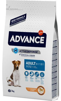Ração para Cão Advance Dog Mini Adult Chicken & Rice | 3 kg