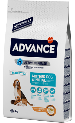 Ração para Cão Advance Mother Dog & Initial Chicken & Rice | 3 kg