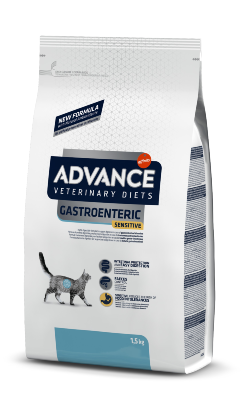 Ração Veterinária para Gatos Advance Vet Cat Gastroenteric Sensitive | 1,5 kg