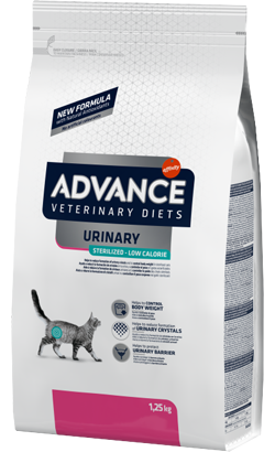 Ração Veterinária para Gatos Advance Vet Cat Urinary Sterilized Low Calorie | 1,25 kg