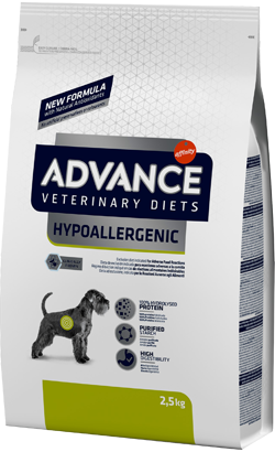 Ração Veterinária para Cão Advance Vet Dog Hypoallergenic | 2,5 kg