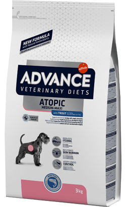 Ração Veterinária para Cão Advance Vet Dog Medium-Maxi Atopic with Trout | 3 kg
