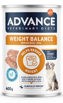 Alimentação Veterinária húmida para Cão Advance Vet Dog Weight Balance | Wet (Lata) | 400 g