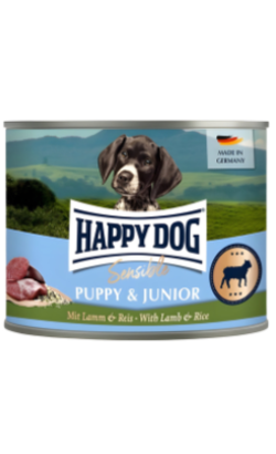 Alimento Húmido para Cão Happy Dog Sensible Puppy Borrego | Wet (Lata) | 200 g
