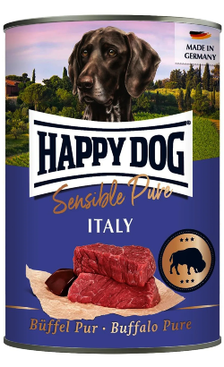 Alimento Húmido para Cão Happy Dog Sensible Pure Italy Búfalo | Wet (Lata) | 400 g