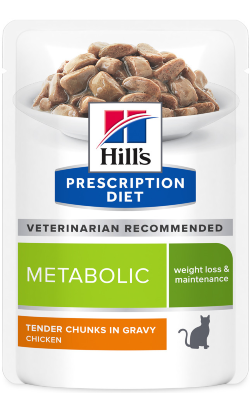 Ração Veterinária húmida Hills Prescription Diet Feline Metabolic | Wet (Saqueta) | Caixa de 12 x 85 g