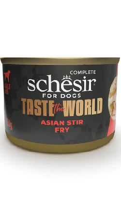 Alimento húmido para Cães Schesir Dog Taste the World Frango Refogado Asiatico | 8 x 150 g