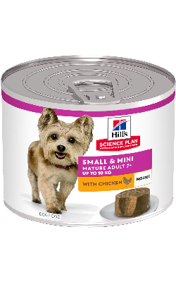 Alimento húmido para Cão Hills Science Plan Dog Mature Small & Mini Mousse With Chicken| Wet (Lata) | 12 x 200 g