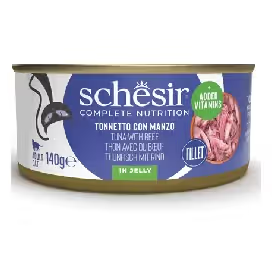 Schesir Gato Adulto Atum e Carne em Gelatina - Ração húmida para gato
