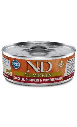 Alimento húmido para gato N&D Pumpkin Cat Chicken, Pumpkin & Pomegranate| Wet (Lata) | 70 g