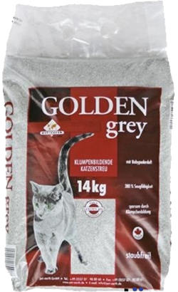 Areia para Gatos Auto Aglomerante Golden Grey | 14 kg