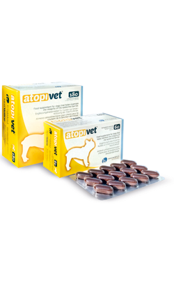 Cápsulas dermatológicas Atopivet para cão | 60 Cápsulas