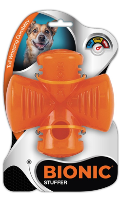 Brinquedo para cão Bionic Stuffer Mordedor Porta-Snacks | 12,5 cm
