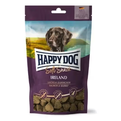 Happy Dog Dog Biscuits Soft Snack Ireland Salmon & Rabbit