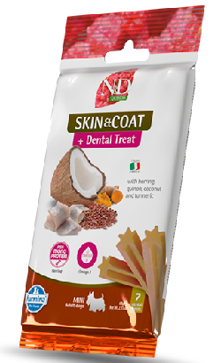 Biscoitos para cão N&D Quinoa Dog Skin & Coat Herring Adult Mini | 60 g