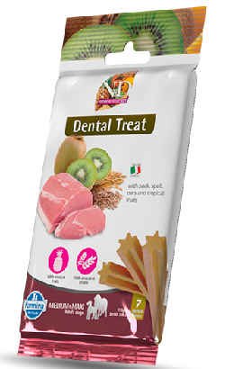 Biscoitos para cão N&D Tropical Selection Dog Dental Treat Pork Adult Medium Maxi | 110 g
