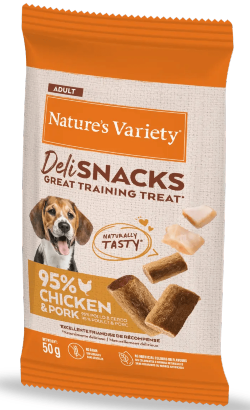 Biscoitos para cão Natures Variety Dog Deli Snacks Chicken | 50 g