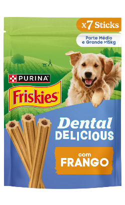 Biscoitos para cão Friskies Dental Delicious | Frango | 200 g