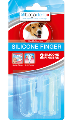 Bogadent Dedeira Silicone para cão | 2 Dedeiras