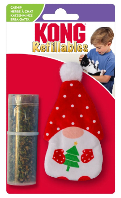 Brinquedo para Gato Kong Holiday Cat Recarregável Gnomo | 1 unidade (H25C154)
