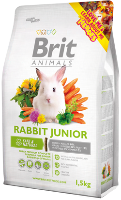 Ração para Roedores Brit Animals Rabbit Junior | 1,5 kg