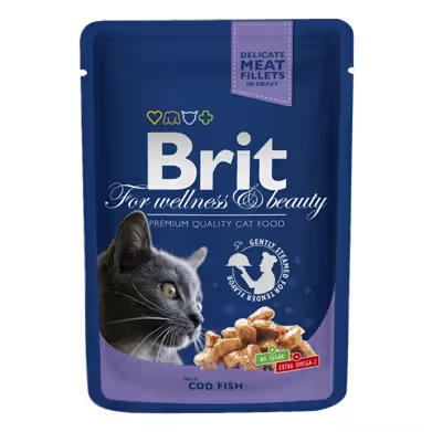 Brit Premium by Nature Adult Cat Cod - Wet cat food