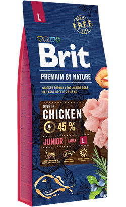 Ração para Cão Brit Premium by Nature Junior Large Dog | 15 kg