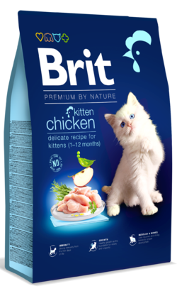 Ração para Gatos Brit Premium by Nature Cat Kitten Chicken | 1,5 kg