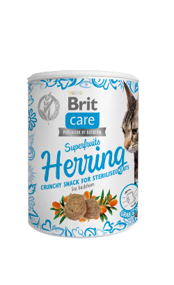 Brit Care Cat Snack Superfruits Herring | 100 g