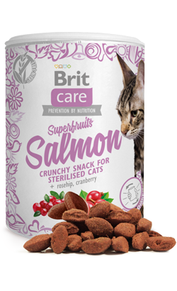 Biscoitos Brit Care Cat Snack Superfruits Salmon para Gato | 100 g