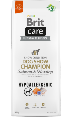 Ração para Cão Brit Care Dog Hypoallergenic Dog Show Champion | Salmon & Herring | 12 kg