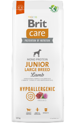 Ração para Cão Brit Care Dog Hypoallergenic Junior Large Breed | Lamb | 12 kg