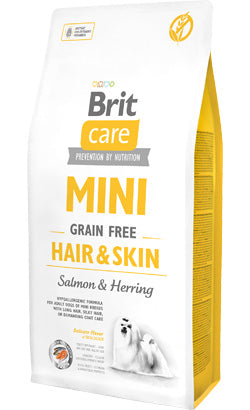 Ração para Cão Brit Care Dog Mini Hair & Skin Grain-free | Salmon & Herring | 7 kg
