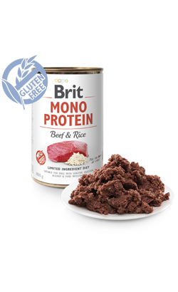 Brit Care Dog Mono Protein Beef & Rice | Wet (Lata) | 6 x 400 g