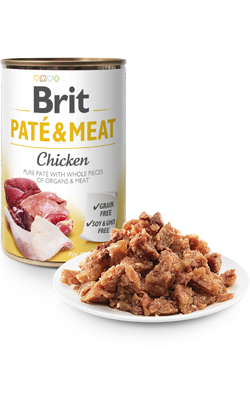 Ração húmida para Cão Brit Care Dog Paté & Meat Chicken | Wet (Lata) | 6 x 400 g