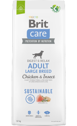 Brit Care Dog Sustainable Adult Large Breed | Chicken & Insect | 12 kg