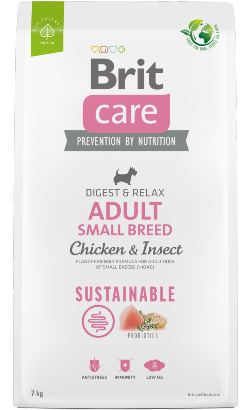 Ração para Cão Brit Care Dog Sustainable Adult Small Breed | Chicken & Insect | 1 kg