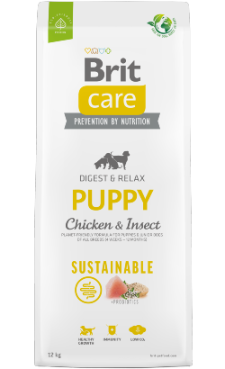Ração para Cão Brit Care Dog Sustainable Puppy | Chicken & Insect | 12 kg