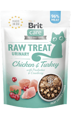 Brit Care Raw Treat Cat Urinary | Chicken & Turkey | 40 g