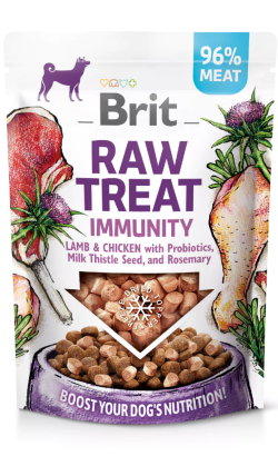 Biscoitos para cão Brit Care Raw Treat Imunity Freeze Dried | Lamb & Chicken | 40 g