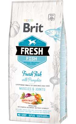 Brit Fresh Dog Adult Large Breed with Fish & Pumpkin | 12 kg